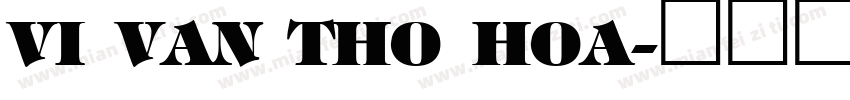 VI Van Tho Hoa字体转换